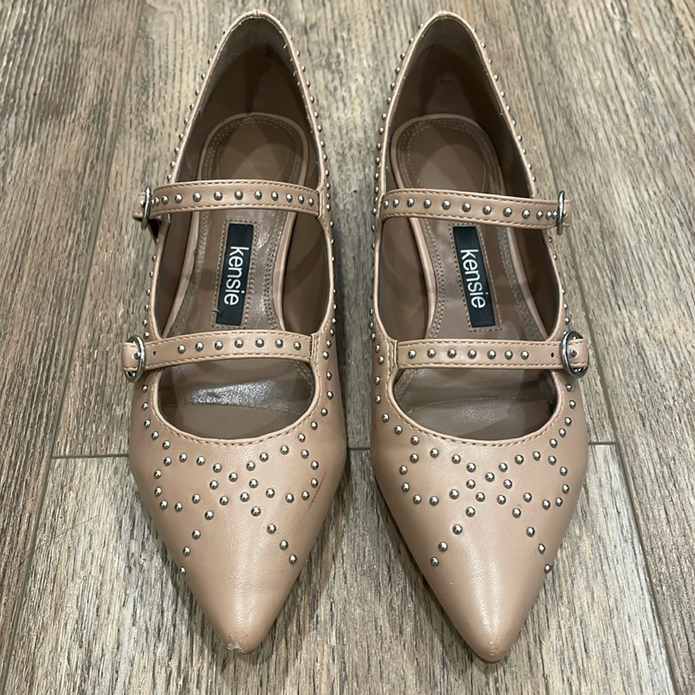 Kenzie faux leather stud bow Maryjane